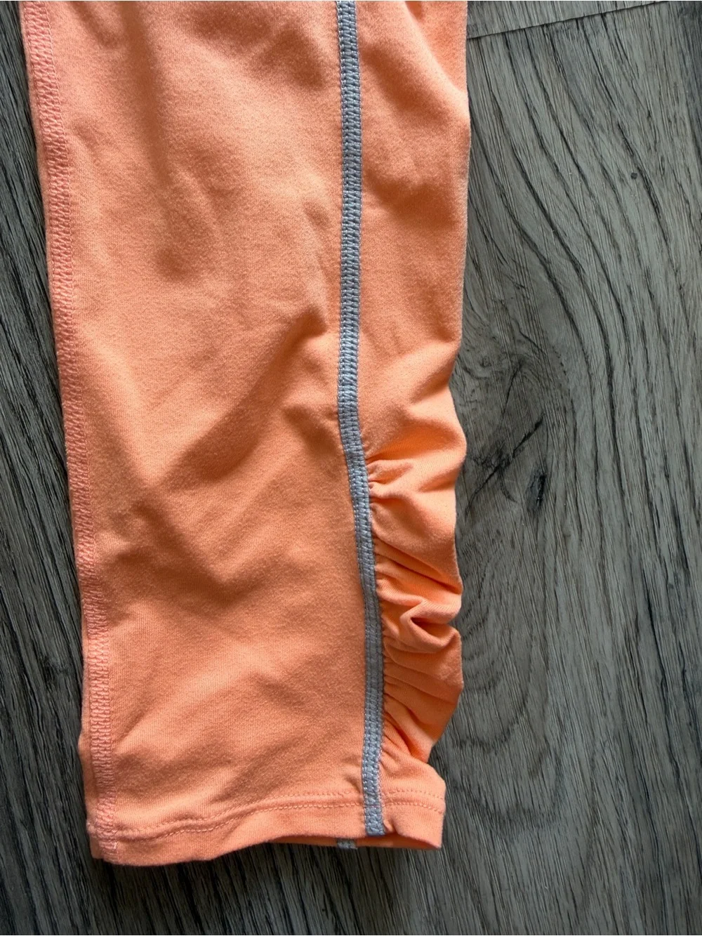 Free People Peach Orange Leggings with Contrast Stitching